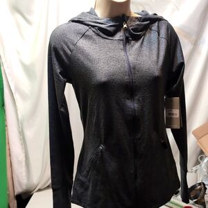 Women's Bench gray full zip hooded jacket size small NWT